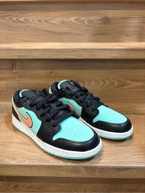 Nike Other - Nike Kids Low-Top Sneakers in Teal and Black with Coral Swoosh
